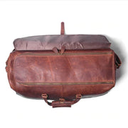 Full Grain Leather Duffle Bag | Genuine Leather Weekender Bags | Leather Holdall | Overnight Bags