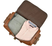 Handmade Full Grain Leather Duffle Bag|Leather Weekender Bag|Overnight Bag