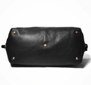 Black Color Full Grain Leather Duffle Bag | Leather Weekender Bag/Leather Holdall | Overnight Bag Men | Carryon Bag