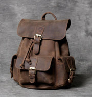 School Leather backpack Leather Laptop Backpack