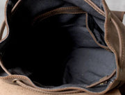 School Leather backpack Leather Laptop Backpack