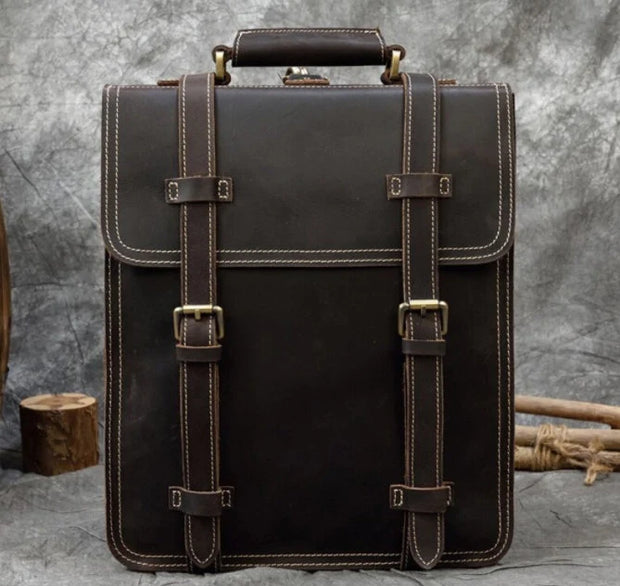 Vintage Leather Backpack, Brown Leather Backpack