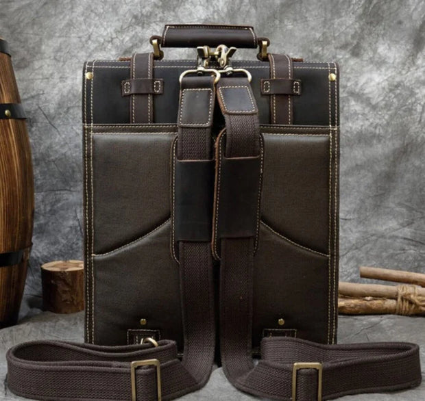 Vintage Leather Backpack, Brown Leather Backpack