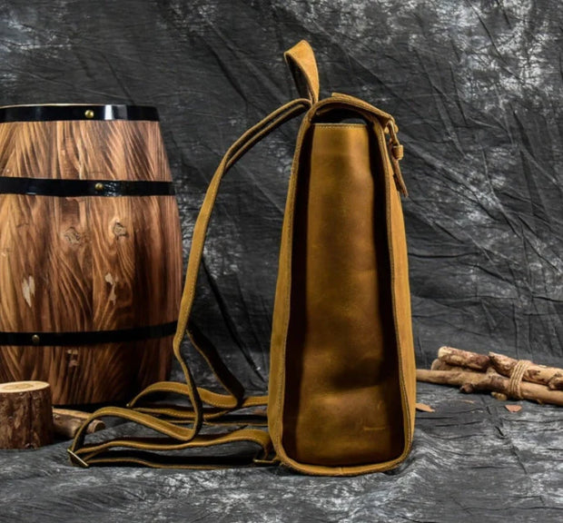 Leather Backpack | Brown Leather Backpack | Rucksack Leather Backpack